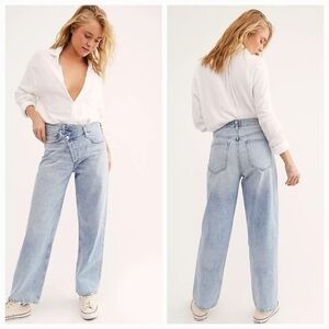 Agolde Criss Cross Upsized Jeans in Suburbia NEW